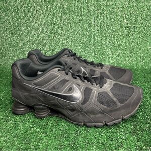 Nike Shox Turbo XII Shoes Men's 10.5 Black Running Trainers Athletic Sneakers